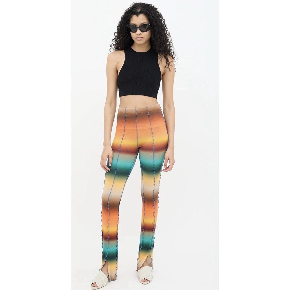 SIEDRÉS Tie-Dye‎ Print Straight Leg Pants Women's Size: XS Decorative Print